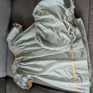 Smocked pumpkin dress